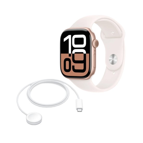 Apple Watch Series 10 Alumínio GPS 1,96" S/M 46mm Dourado Rosa Apple Watch Series 10 Alumínio GPS 1,96" S/M 46mm Dourado Rosa